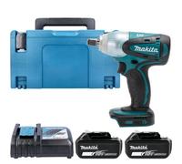 Makita Dtw251Z 18V Lxt Cordless 1/2" Compact Model 280W 230Nm Impact Wrench With 2 X 6Ah Batteries, Charger & Case