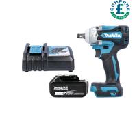 Makita DTW300 18V 1/2" Brushless Impact Wrench With 1 x 5Ah Battery & Charger