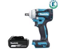 Makita DTW300 18V 1/2" LXT Brushless Impact Wrench With 1 x 6Ah Battery