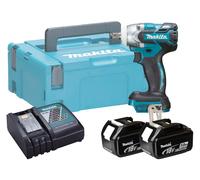 Makita DTW300 18v LXT Cordless Brushless 1/2" Drive Impact Wrench 2 x 5ah Li-ion Charger Case