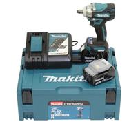 Makita DTW300RTJ 18V Li-ion LXT Brushless Impact Wrench Complete with 2 x 5.0...