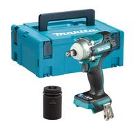 Makita DTW300Z 18V 1/2" Brushless Impact Wrench with Makpac Case & Impact Socket