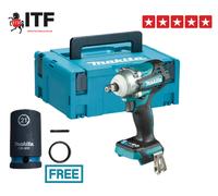 Makita DTW300Z 18V LXT Brushless Impact Wrench in Makpac with FREE Makita Socket