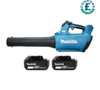 Makita DUB184 18V LXT Brushless Leaf Blower With 2 x 5.0Ah Batteries