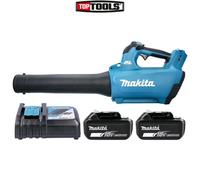 Makita DUB184 18V LXT Brushless Leaf Blower With 2 x 5.0Ah Batteries & Charger