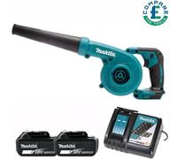 Makita DUB185Z 18V LXT Cordless Blower / Vacuum WIth 2 x 3Ah Batteries & Charger
