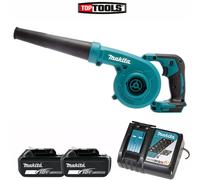 Makita DUB185Z 18V LXT Cordless Blower / Vacuum WIth 2 x 6Ah Batteries & Charger