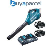 Makita DUB362RT2 Twin LXT 18v 36v Brushless Turbo Leaf Blower 2 x 3.0ah +Charger