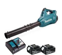 Makita DUB362Z 36V Brushless Leaf Blower with 2 x 5.0Ah Battery & Charger