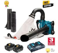Makita DUB363 Twin 18v LXT Cordless Brushless Blower 2 x 6ah Li-ion Charger