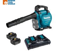 Makita DUB363 Twin 18v LXT Cordless Brushless Blower 2 x 5ah Li-ion Charger