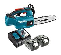 Makita DUC254 18V Brushless Chainsaw with 2 x 6Ah Batteries & Charger