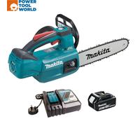 Makita DUC254RT 25cm / 10" 18v LXT Brushless Chainsaw Inc 1x 5.0Ah Battery