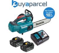 Makita DUC254RTE 18v LXT Cordless Brushless 25cm Chainsaw Top Handle 2 x 5.0ah