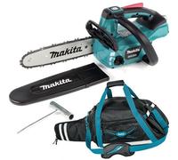 Makita Duc254Z 18V Lxt Cordless Brushless 25Cm Chainsaw Top Handle Bare + Bag