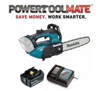 Makita DUC258Z 18V LXT Brushless Top Handle Chainsaw 250mm Kit - 5.0ah Battery