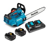 Makita DUC306PT2 18Vx2 Top Handle 30cm Chainsaw BL LXT with 2 x 5Ah Batteries