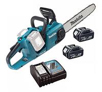 Makita DUC353 LXT Brushless Cordless Chainsaw with 2 x 4Ah BL1840 Batteries, 36V/18V, 350mm