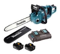 Makita Duc353Ct2 Twin 18V / 36V Lxt Cordless 35Cm Chainsaw Duc353 2 X 5.0Ah