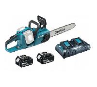 Makita DUC353PT2 Twin 18v 36v Cordless Chainsaw 2 x Batteries & DC18RD Charger