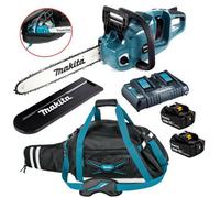 Makita Duc353Pt2 Twin 18V / 36V Lxt Cordless 35Cm Chainsaw 2X5Ah + Carry Bag