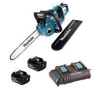 Makita Duc355Ct2 Twin 18V / 36V Lxt Cordless 35Cm 14" Chainsaw 2X 5.0Ah