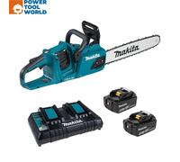 Makita DUC405PT2 Twin 18v LXT 40cm / 16" Brushless Chainsaw Inc 2x 5.0Ah Batts