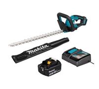 Makita DUH506RT 18V Li-ion LXT Brushless 50cm Hedge Trimmer Complete with 1 x 5.0 Ah Battery and Charger