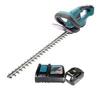 Makita DUH523 18V Cordless Li-ion Hedge Trimmer 52cm/20.5" with 1 x 5Ah Battery & Charger