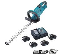 Makita Duh551 Twin Lxt 18V / 36V Lithium Ion Hedge Trimmer + 4 X 3.0Ah + Charger