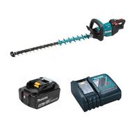Makita Duh751 Lxt 18V Brushless Hedge Cutter Trimmer 75Cm + 5Ah Battery Charger