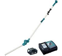 Makita DUN461W 18v LXT Cordless Telescopic Pole Hedge Trimmer 460mm 1 x 5ah Li-ion Charger