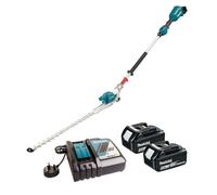 Makita DUN500WRTE LXT 18V Brushless Pole Hedge Trimmer Adjustable Head with 2 x 5Ah Batteries & Charger