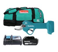 Makita Dup181Z 18V Lxt Cordless Brushless Pruning Shears With 1 X 3Ah Battery, Charger & Lxt600 Tool Bag