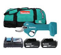 Makita Dup181Z 18V Lxt Cordless Brushless Pruning Shears With 2 X 3Ah Batteries, Charger & Lxt600 Tool Bag