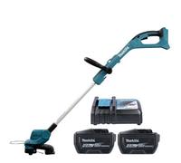 Makita Dur193Z 18V Lxt Cordless Cutting Width 260mm Line Trimmer With 2 X 12Ah Batteries & Charger
