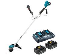 Makita DUR368A Twin LXT 18v 36v Li-Ion Brushless Brush Cutter 2x 6.0ah Batt