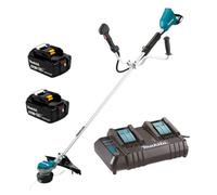 Makita Dur368Act2-Kit Twin Lxt 18V 36V Li-Ion Brushless Brush Cutter 2X 5.0Ah