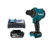 Makita Dust Blower Das180Z 18V Lxt Cordless Brushless 150M/s 2.8N With 1 X 5.0Ah Battery & Charger