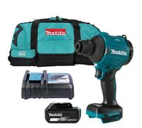 Makita Dust Blower Das180Z 18V Lxt Cordless Brushless 150M/s 2.8N With 1 X 6.0Ah Battery, Charger & Lxt600 Tool Bag