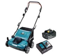 Makita DUV320Z 18V LXT Brushless 320mm Scarifier with 1 x 6.0Ah Battery, Charger