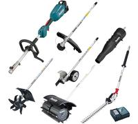 Makita DUX18 18v LXT Cordless Brushless Split Shaft Garden Multi Tool Set