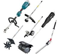 Makita DUX18 18v LXT Cordless Brushless Split Shaft Garden Multi Tool Set