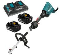 Makita Dux60 Brushless Twin 18V 36V Lxt Cordless Split Shaft Multi Tool 2 X 5Ah