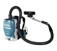 Makita DVC261ZX15, Battery Backpack Vacuum Cleaner 2 x 18 V, Black/Petrol, Size