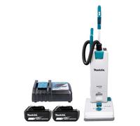 Makita Dvc560Z 18V/36V Lxt Cordless Brushless Hepa Filter 3-Speed 5L Upright Vacuum Cleaner With 2 X 3Ah Batteries & Charger