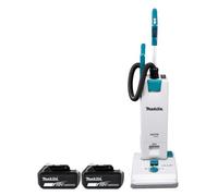 Makita Dvc560Z 18V/36V Lxt Cordless Brushless Hepa Filter 3-Speed 5L Upright Vacuum Cleaner With 2 X 5Ah Batteries