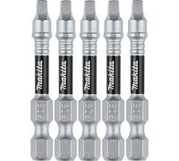 Makita E-00957 Impact XPS #3 Square 2" Power Bit, 5/pk