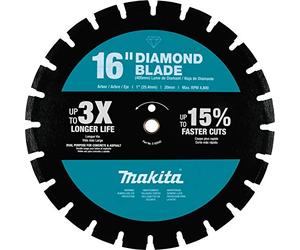 Makita E-02543 16" Diamond Blade, Segmented, Dual Purpose
