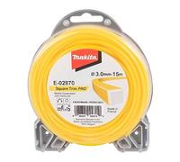 Makita Square Trim Pro Yellow Grass Trimmer Line 3mm 15m